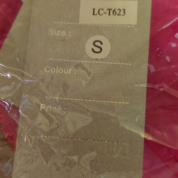 Lucy Paris Collection Pink Slip Dress With Sheer Sleeveless Robe Size S - Picture 3 of 3